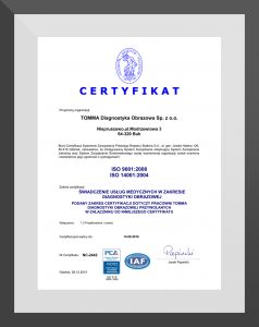 certyfikat ISO 1